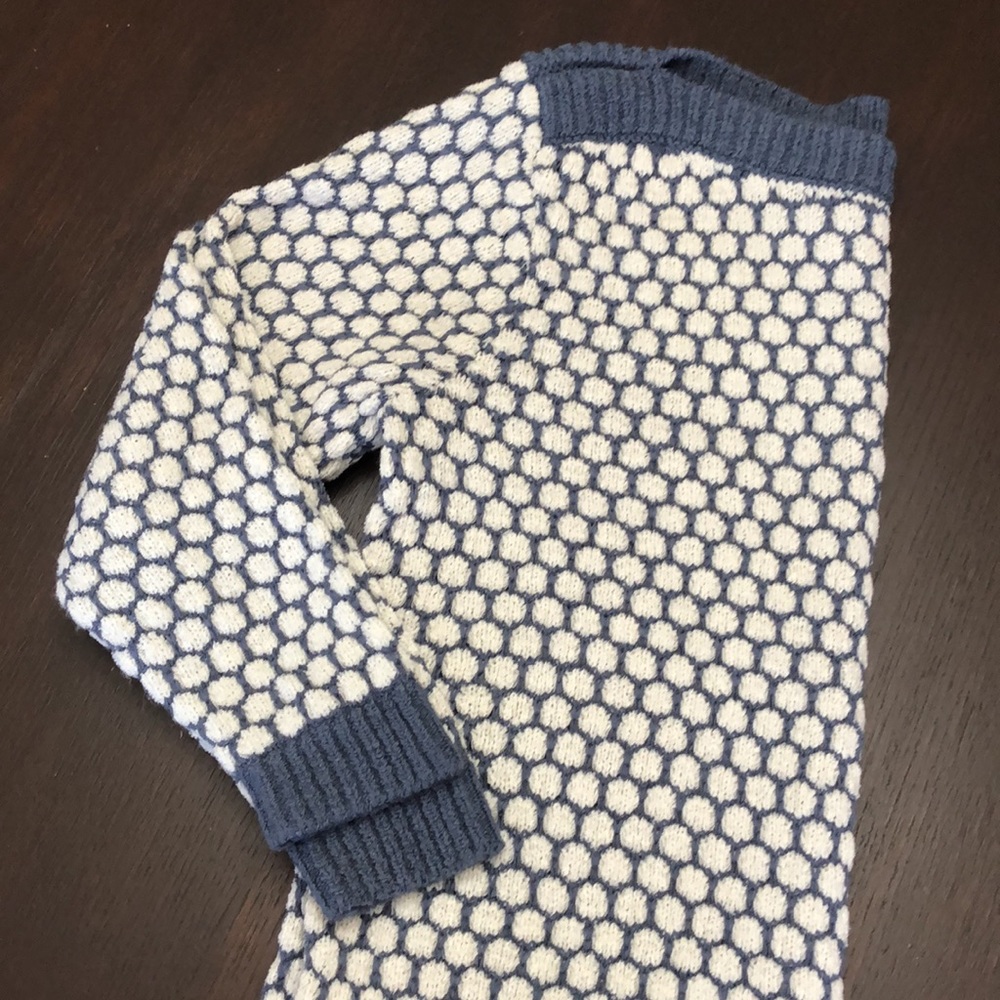 Loft 3/4 Sleeve Honeycomb Sweater